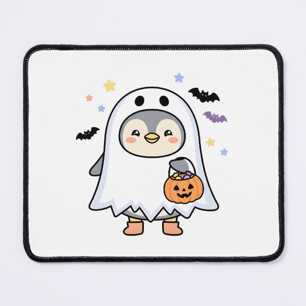 Item preview, Ghost Penguin Halloween Pumpkin Candy Bucket designed and sold by dreephic22.