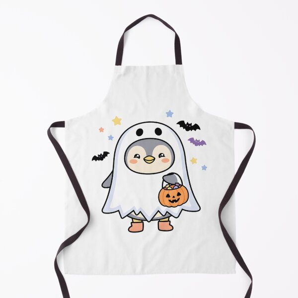 Item preview, Ghost Penguin Halloween Pumpkin Candy Bucket designed and sold by dreephic22.