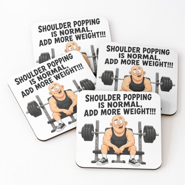 Item preview, Funny Shoulder Popping Gym Shirt designed and sold by ericvonberner.