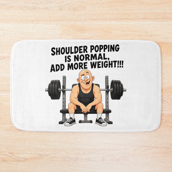 Item preview, Funny Shoulder Popping Gym Shirt designed and sold by ericvonberner.