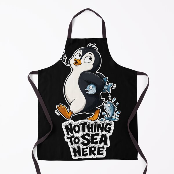 Item preview, Funny Penguin Nothing To Sea Here designed and sold by Corbzart.