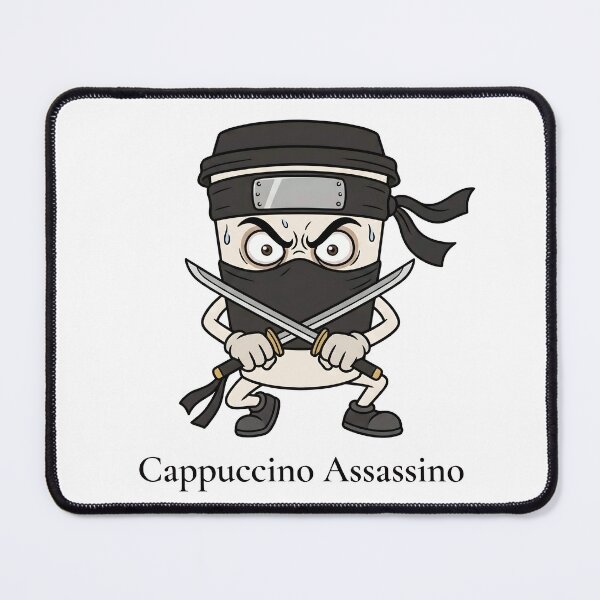 Item preview, Cappuccino Assassino – Funny Italian Brainrot Gift Meme Ninja Coffee Cup designed and sold by Sekla-Studio.