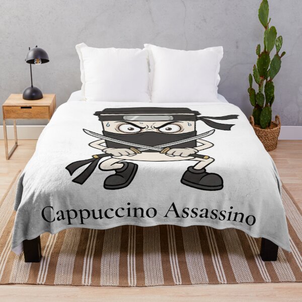Item preview, Cappuccino Assassino – Funny Italian Brainrot Gift Meme Ninja Coffee Cup designed and sold by Sekla-Studio.