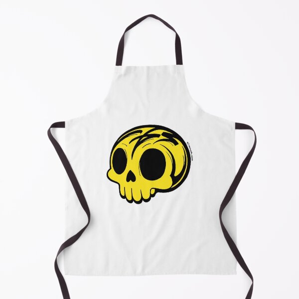 Item preview, Funny Yellow Anime Skull Modern Calligraphic Art designed and sold by elmuna.