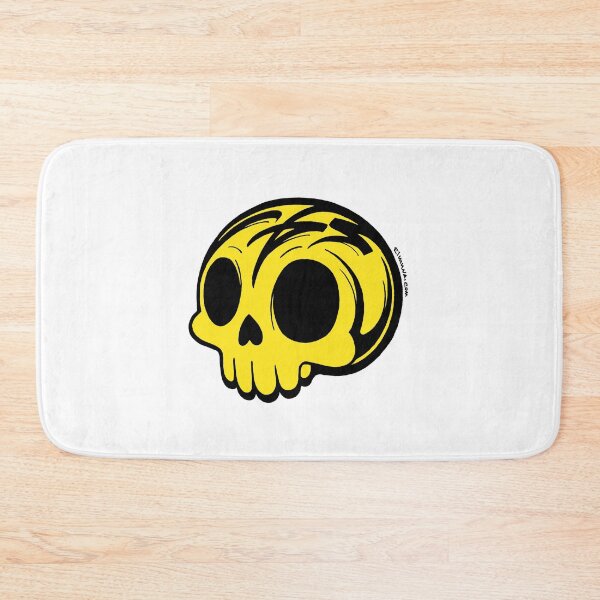 Item preview, Funny Yellow Anime Skull Modern Calligraphic Art designed and sold by elmuna.
