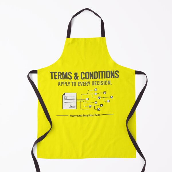 Item preview, Terms & Conditions Applied To Every Decision – Overthinking Graphic Tee designed and sold by Cosmos Creative Studios.