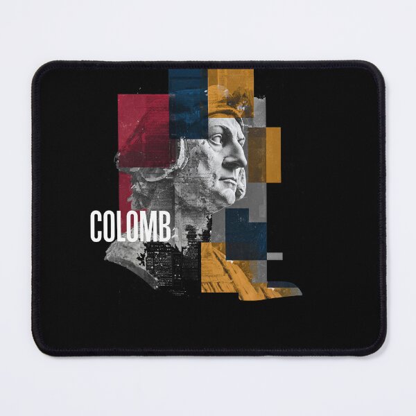 Item preview, Christopher Columbus Abstract Portrait - Vintage History Collage Art designed and sold by OzzFrequency.