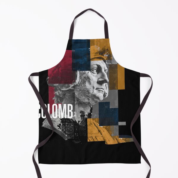 Item preview, Christopher Columbus Abstract Portrait - Vintage History Collage Art designed and sold by OzzFrequency.