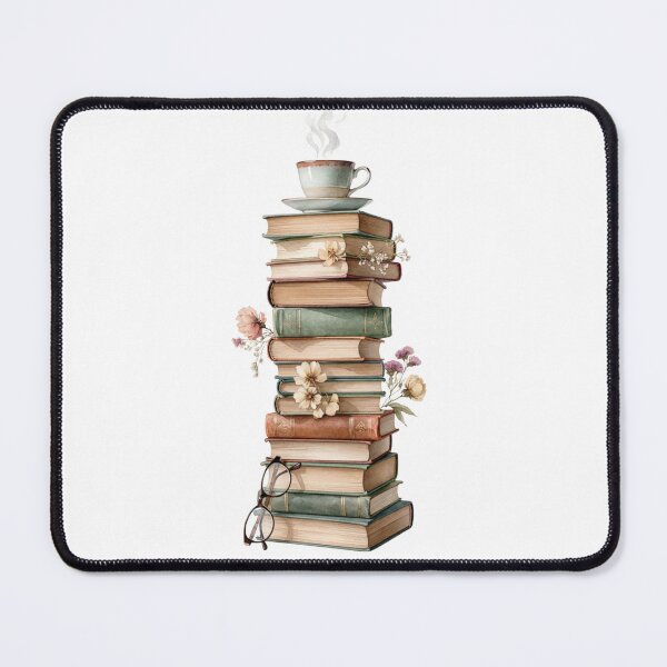 Item preview, Books Tea and Flowers — Cozy Bookish Aesthetic Art designed and sold by DreamelleStudio.