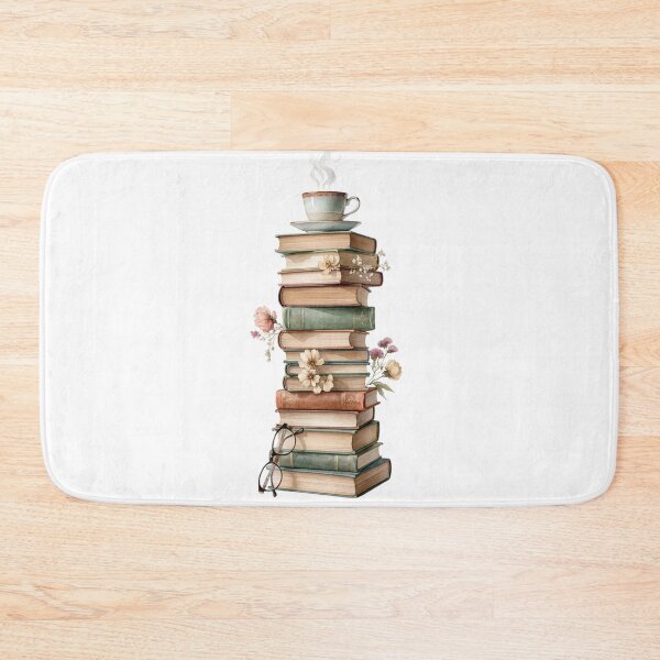 Item preview, Books Tea and Flowers — Cozy Bookish Aesthetic Art designed and sold by DreamelleStudio.