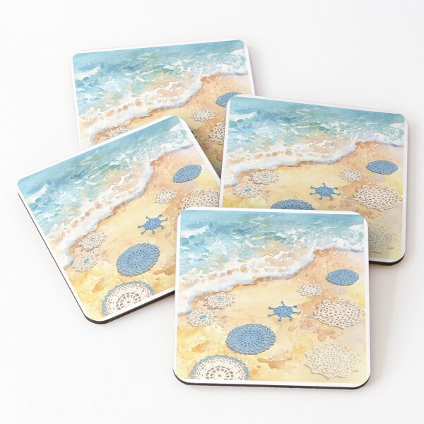 Item preview, Crocheted Doilies & Coastal Vibes designed and sold by FitEnvy.