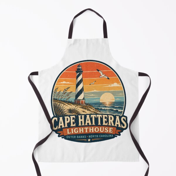 Item preview, Cape Hatteras Lighthouse Retro Travel Shirt | Vintage Outer Banks North Carolina Coastal Design designed and sold by Globalcitytees.