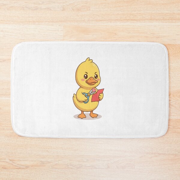 Item preview, Cute Duck Cutting Paper Heart designed and sold by Ella_Sketch.