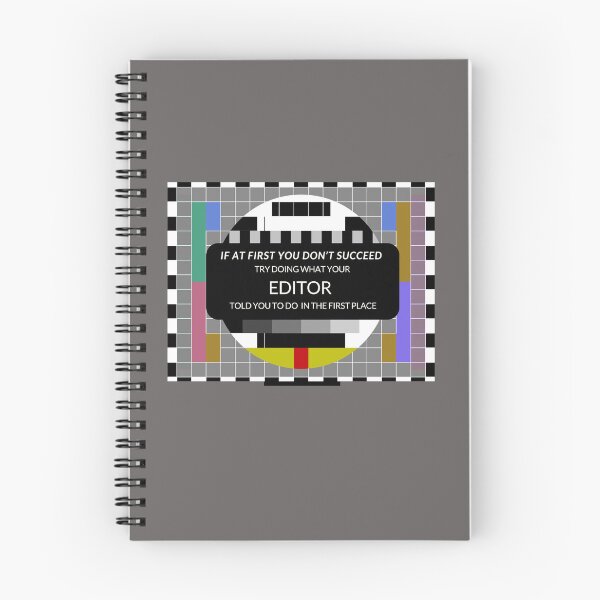 Item preview, If At First You Don’t Succeed – Listen to Your Editor | Broadcast Test Card Design designed and sold by jkleditor.