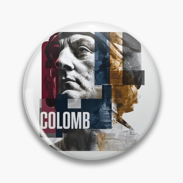 Item preview, Christopher Columbus Abstract Portrait - Vintage History Collage Art designed and sold by OzzFrequency.