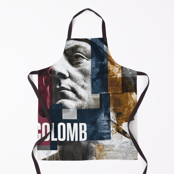 Item preview, Christopher Columbus Abstract Portrait - Vintage History Collage Art designed and sold by OzzFrequency.