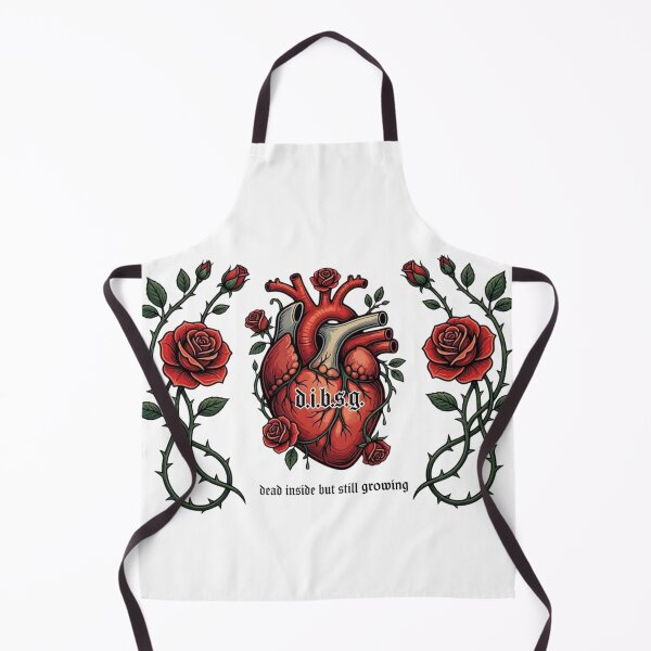Item preview, Dead Inside But Still Growing - Anatomical Heart & Rose Vines designed and sold by AcosDesign.
