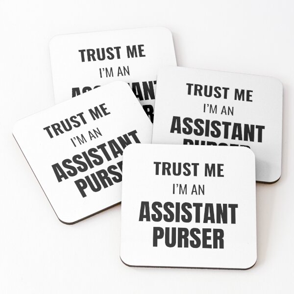 Item preview, Trust Me I'm an Assistant Purser (Black) designed and sold by ShipCrewNation.