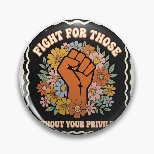 Item preview, Fight For Those Without Your Privilege - Retro 70s Raised Fist Floral designed and sold by raedattia.