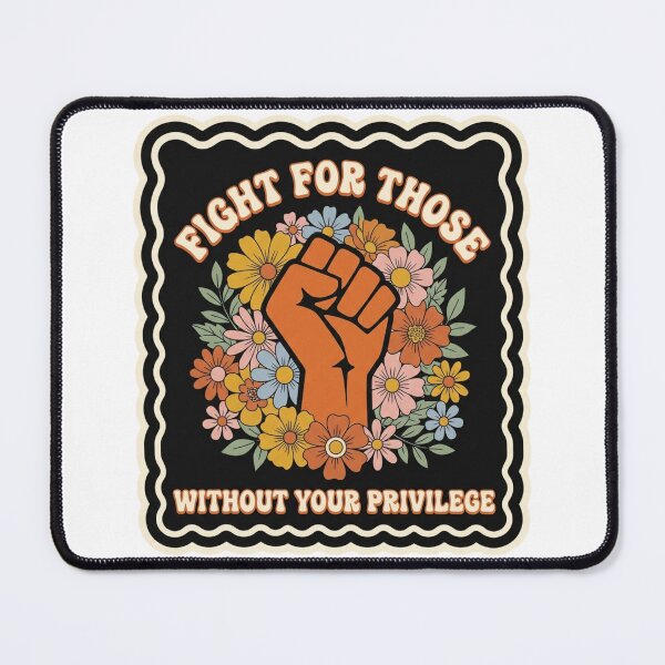 Item preview, Fight For Those Without Your Privilege - Retro 70s Raised Fist Floral designed and sold by raedattia.