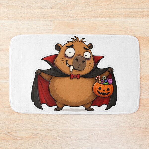 Item preview, Vampire Capybara Trick Or Treating designed and sold by Snurly.