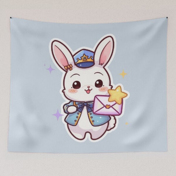Item preview, cute mail bunny designed and sold by Stylestickers55.