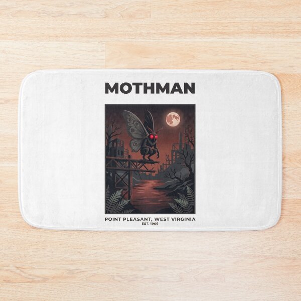Item preview, Mothman Pop Art Poster | Point Pleasant Cryptid Legend Design designed and sold by redsharkuk.