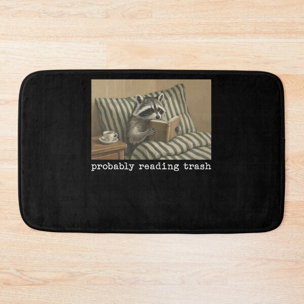 Item preview, Probably Reading Trash Funny Racoon Book Lover designed and sold by charoen-design.