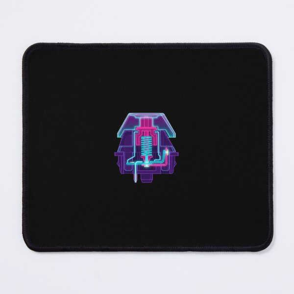 Item preview, Neon Glow Switch Cutaway - Cyberpunk Mechanical Keyboard Art designed and sold by IconicVectors.