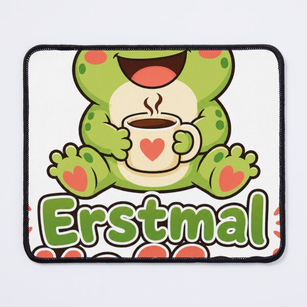 Item preview, First, coffee, frog, kawaii saying designed and sold by BoosterShop.
