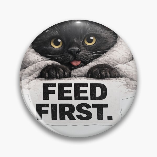 Item preview, Black Cat Sticker | Hungry Cat Meme | Cat Lover Gift designed and sold by Skedart.
