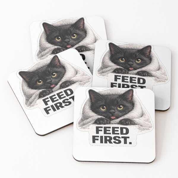 Item preview, Black Cat Sticker | Hungry Cat Meme | Cat Lover Gift designed and sold by Skedart.