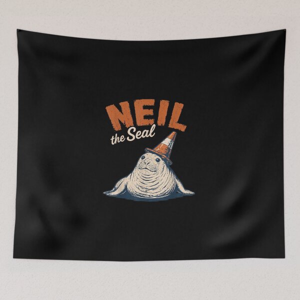 Item preview, Neil The Seal Tasmania Funny Traffic Cone designed and sold by MatherFisher.