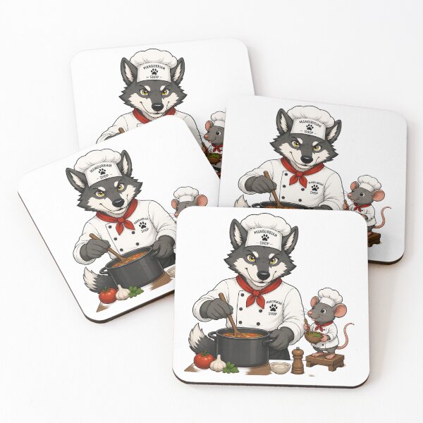 Item preview, Wolf and Mouse Chefs designed and sold by Mangurrian Shop.