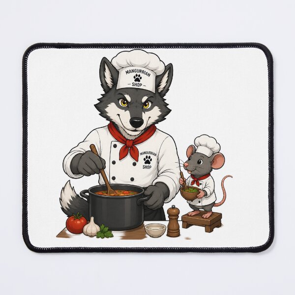 Item preview, Wolf and Mouse Chefs designed and sold by Mangurrian Shop.