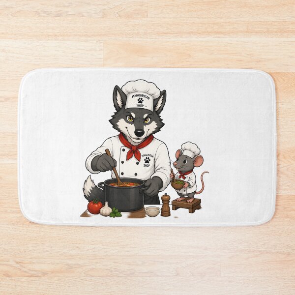 Item preview, Wolf and Mouse Chefs designed and sold by Mangurrian Shop.