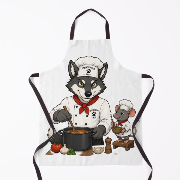 Item preview, Wolf and Mouse Chefs designed and sold by Mangurrian Shop.