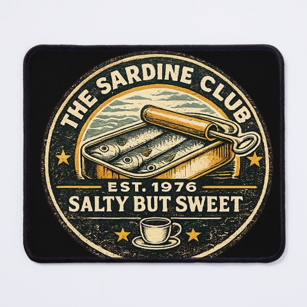 Item preview, Vintage Retro Sardine Club Graphic designed and sold by EvergreenThread.