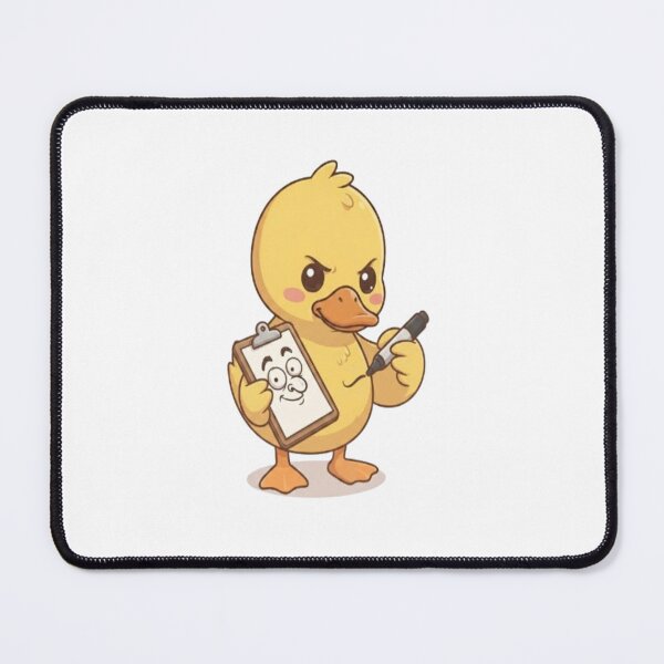 Item preview, Cute Duck Drawing On Clipboard designed and sold by Ella_Sketch.