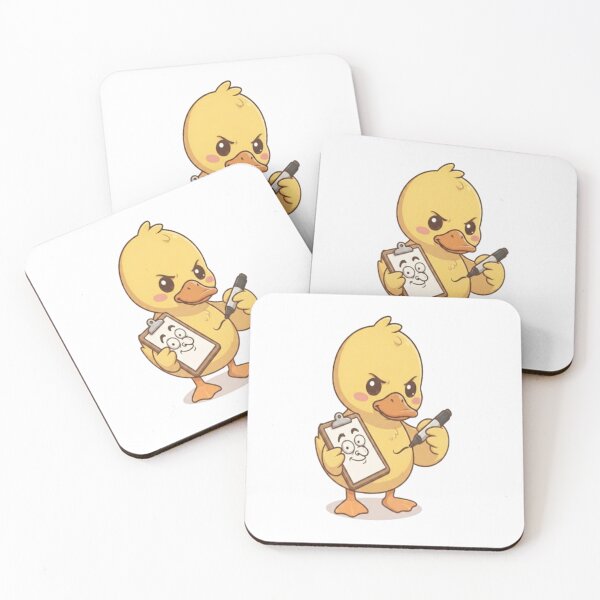 Item preview, Cute Duck Drawing On Clipboard designed and sold by Ella_Sketch.