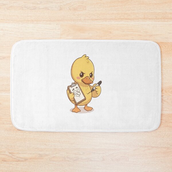 Item preview, Cute Duck Drawing On Clipboard designed and sold by Ella_Sketch.