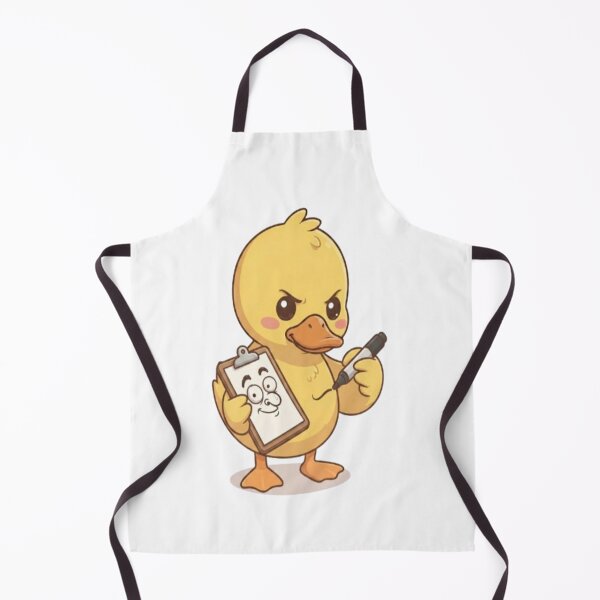 Item preview, Cute Duck Drawing On Clipboard designed and sold by Ella_Sketch.