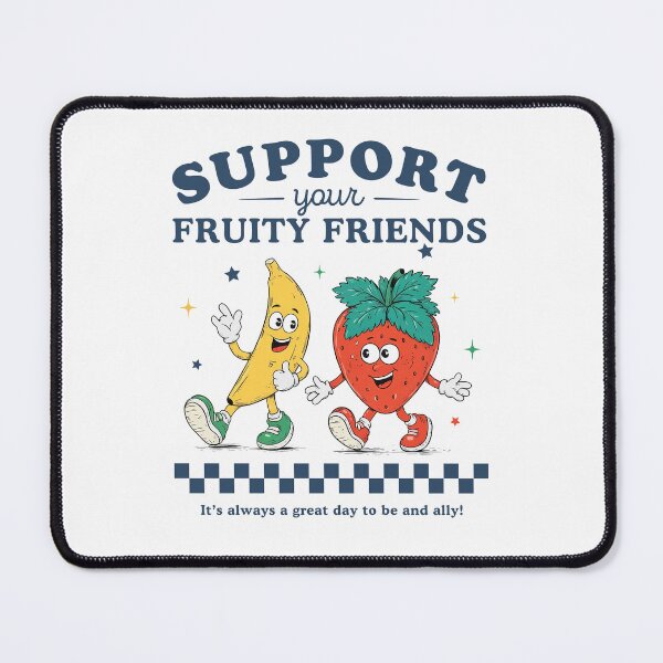 Item preview, Support Your Fruity Friends LGBT Pride Retro designed and sold by charoen-design.
