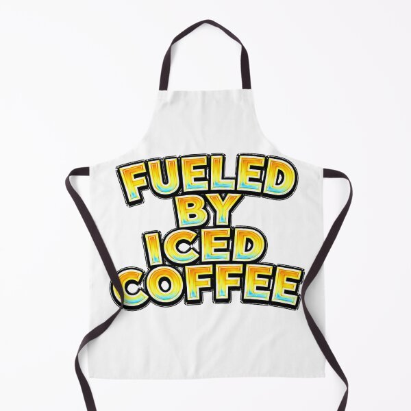 Item preview, FUELED BY ICED COFFEE – hand drawn childlike typography designed and sold by Mac Sketches.