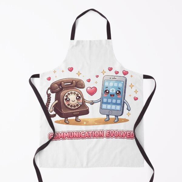 Aperçu de l'œuvre Téléphone à cadran rétro mignon et smartphone moderne style kawaii créée et vendue par M.Store.