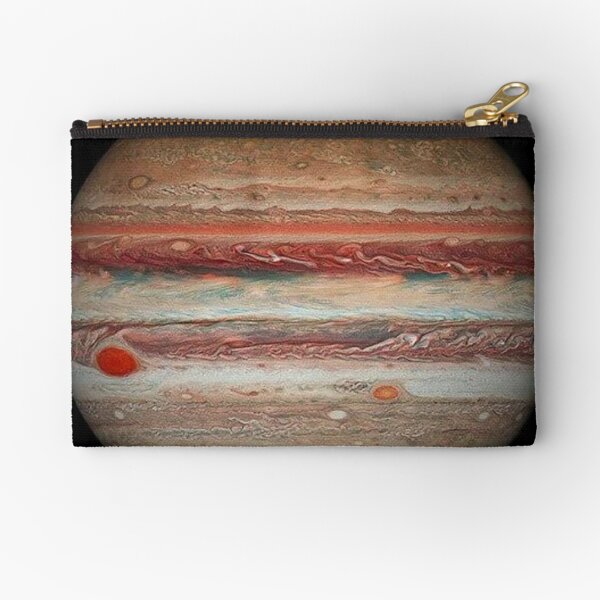 #Jupiter #Astronomy #planet #photo pattern design tracery weave drawing figure picture Zipper Pouch