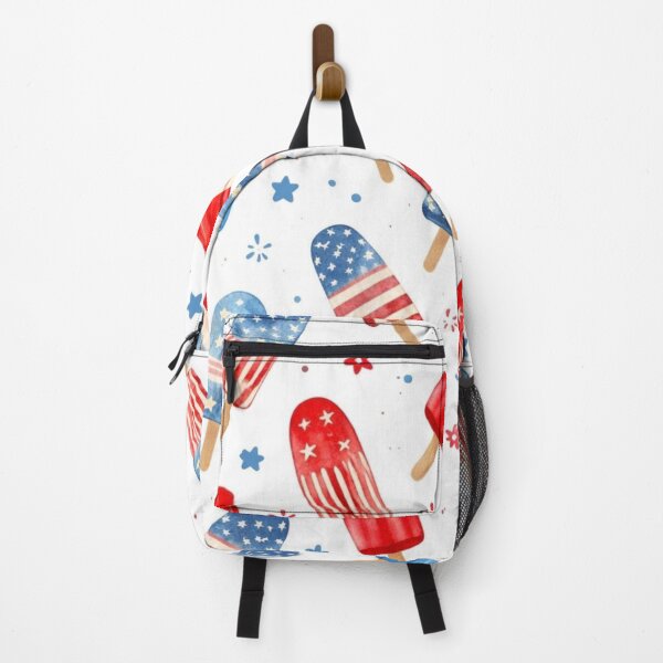 Item preview, Patriotic Popsicle Pattern | Watercolor Summer Dessert Illustration designed and sold by Shars-creations.