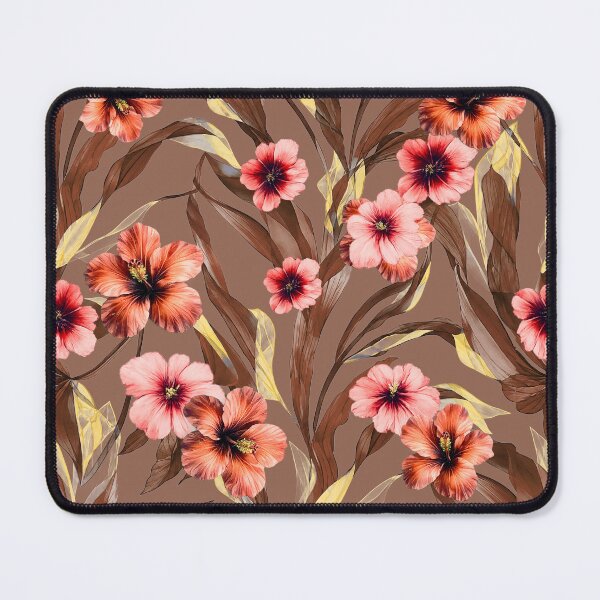Item preview, Coral Pink Hibiscus Floral Pattern designed and sold by imaniko.