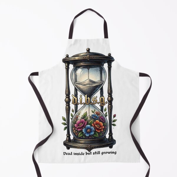 Item preview, Dead Inside But Still Growing - Vibrant Botanical Hourglass designed and sold by AcosDesign.