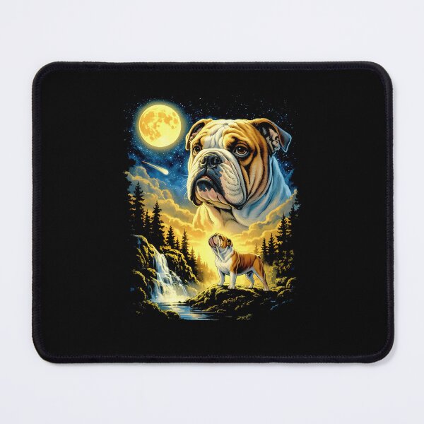 Item preview, Bulldog Howling at The Moon Funny Dog Meme designed and sold by charoen-design.